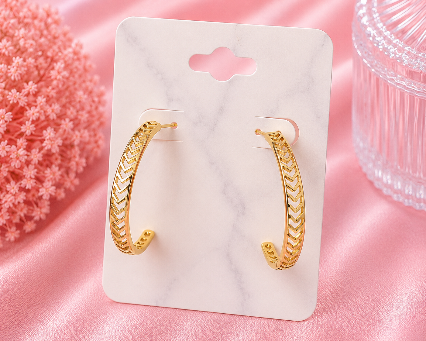 Luxe Crystal Hoop Earrings