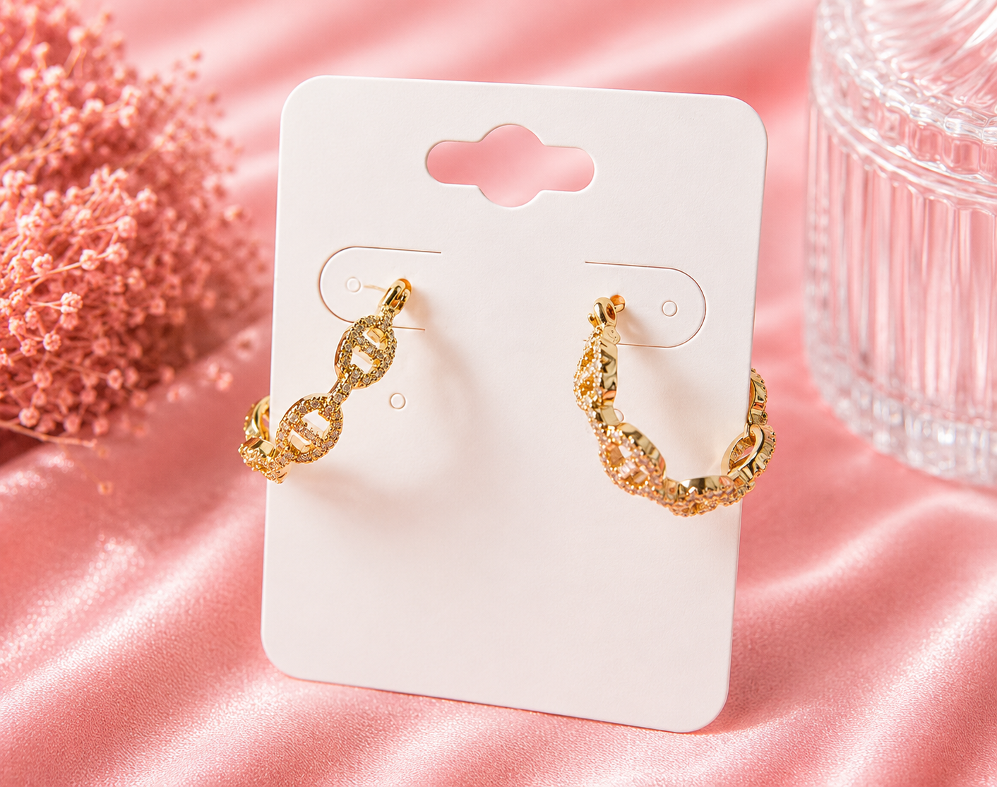 Twisted Glam Hoops