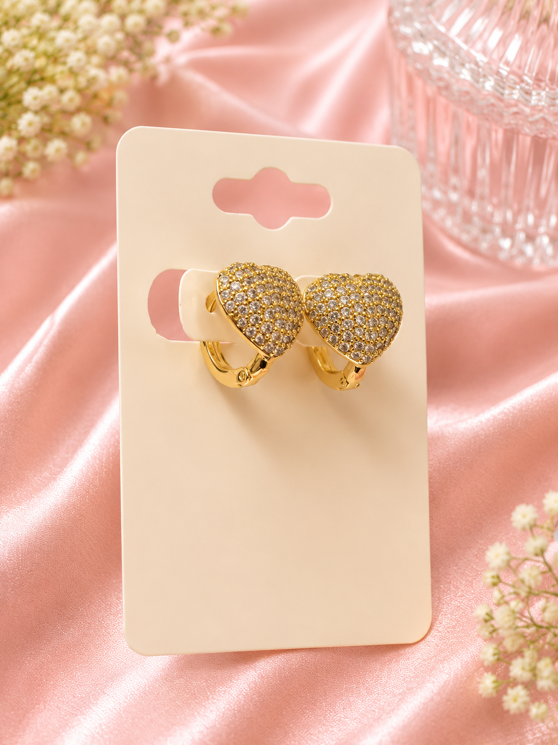 Golden Heart Sparkle Huggies
