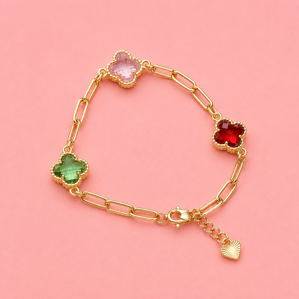 Lucky Clover Charm Bracelet