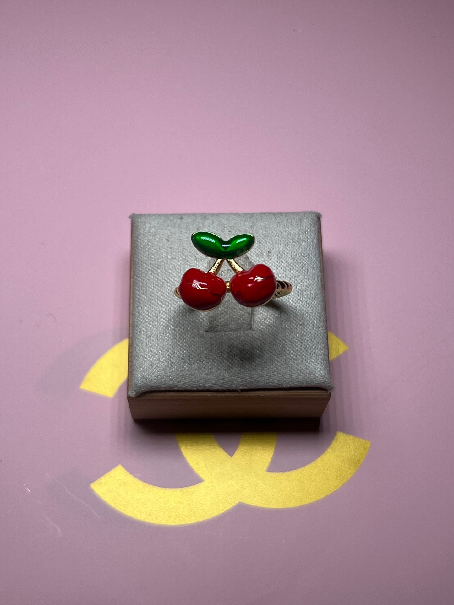 Cherry Adjustable Ring