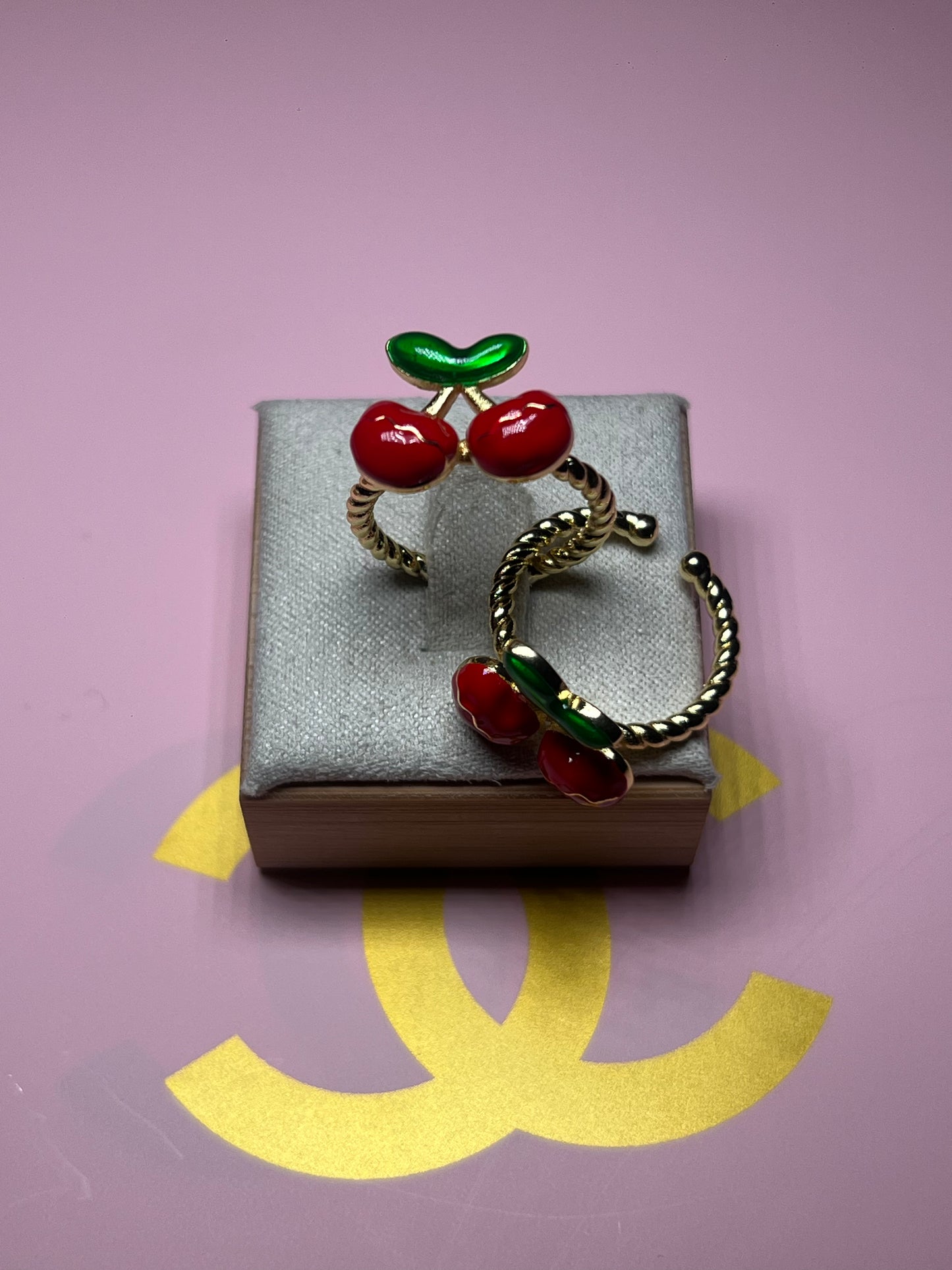 Cherry Adjustable Ring