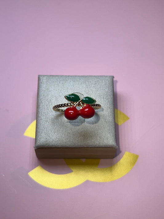 Cherry Adjustable Ring