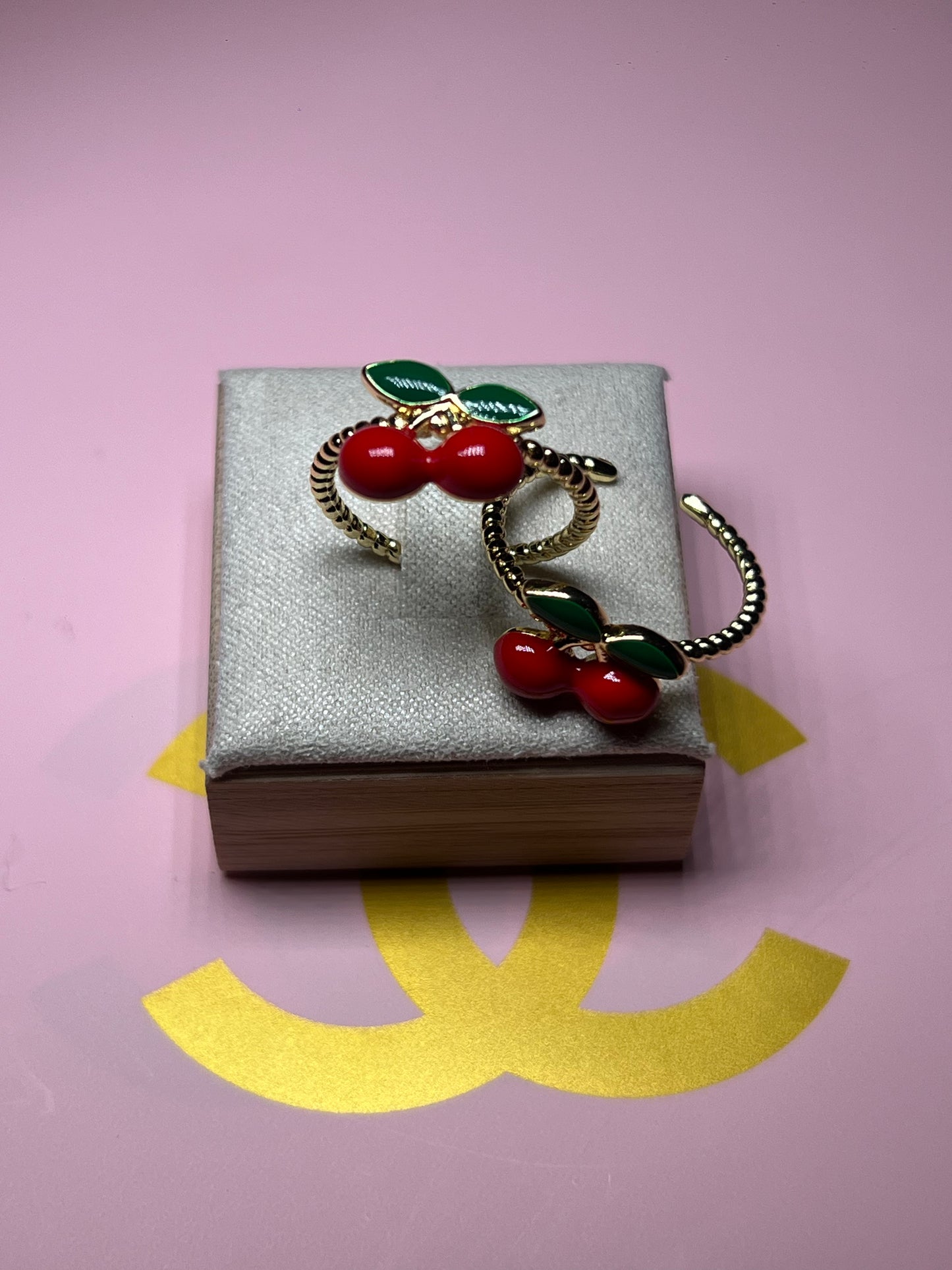 Cherry Adjustable Ring