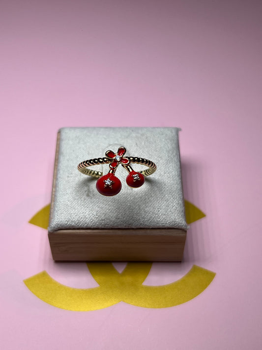 Cherry Flower Adjustable Ring