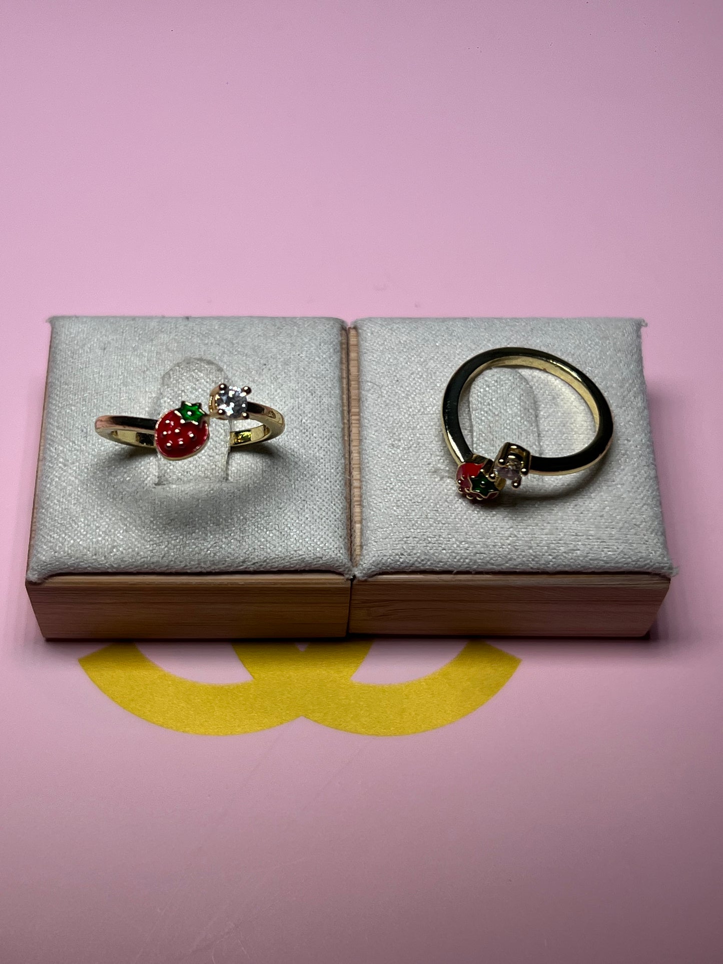 Strawberry Adjustable Ring