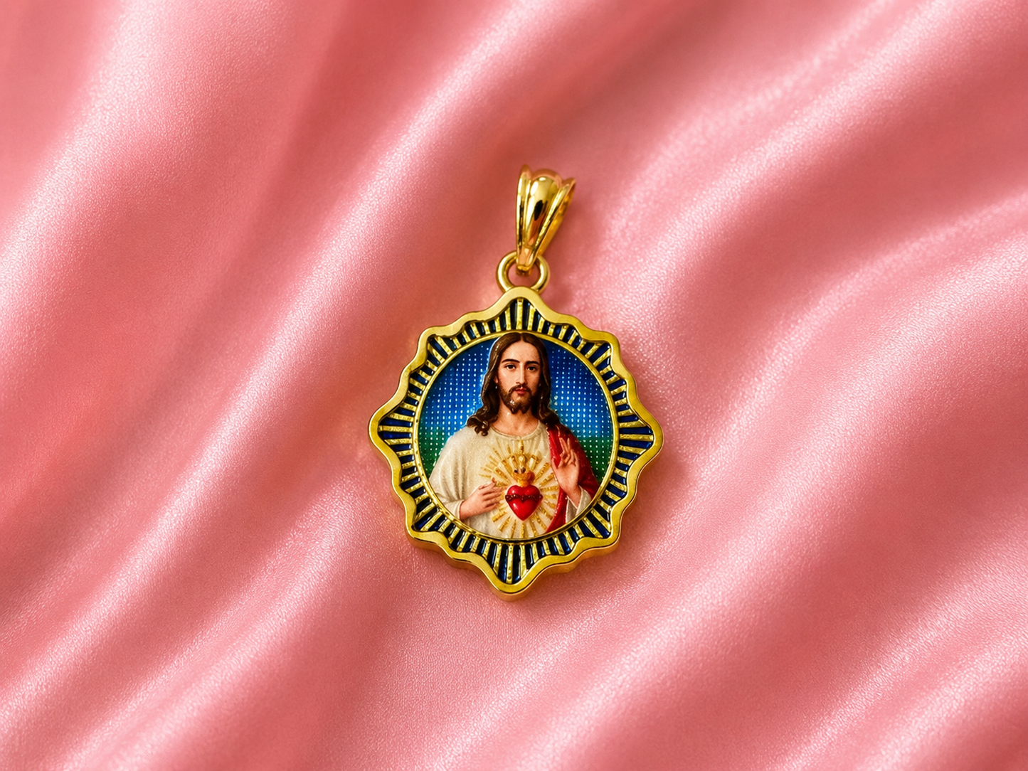 Sacred Heart Blessings Pendant