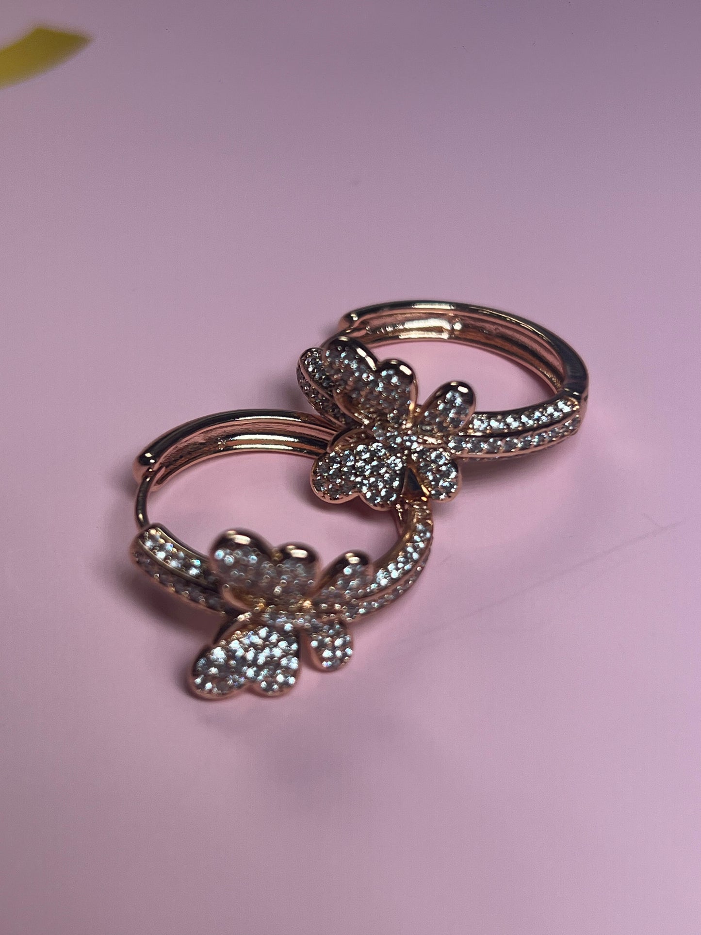 Butterfly Hoop Earrings