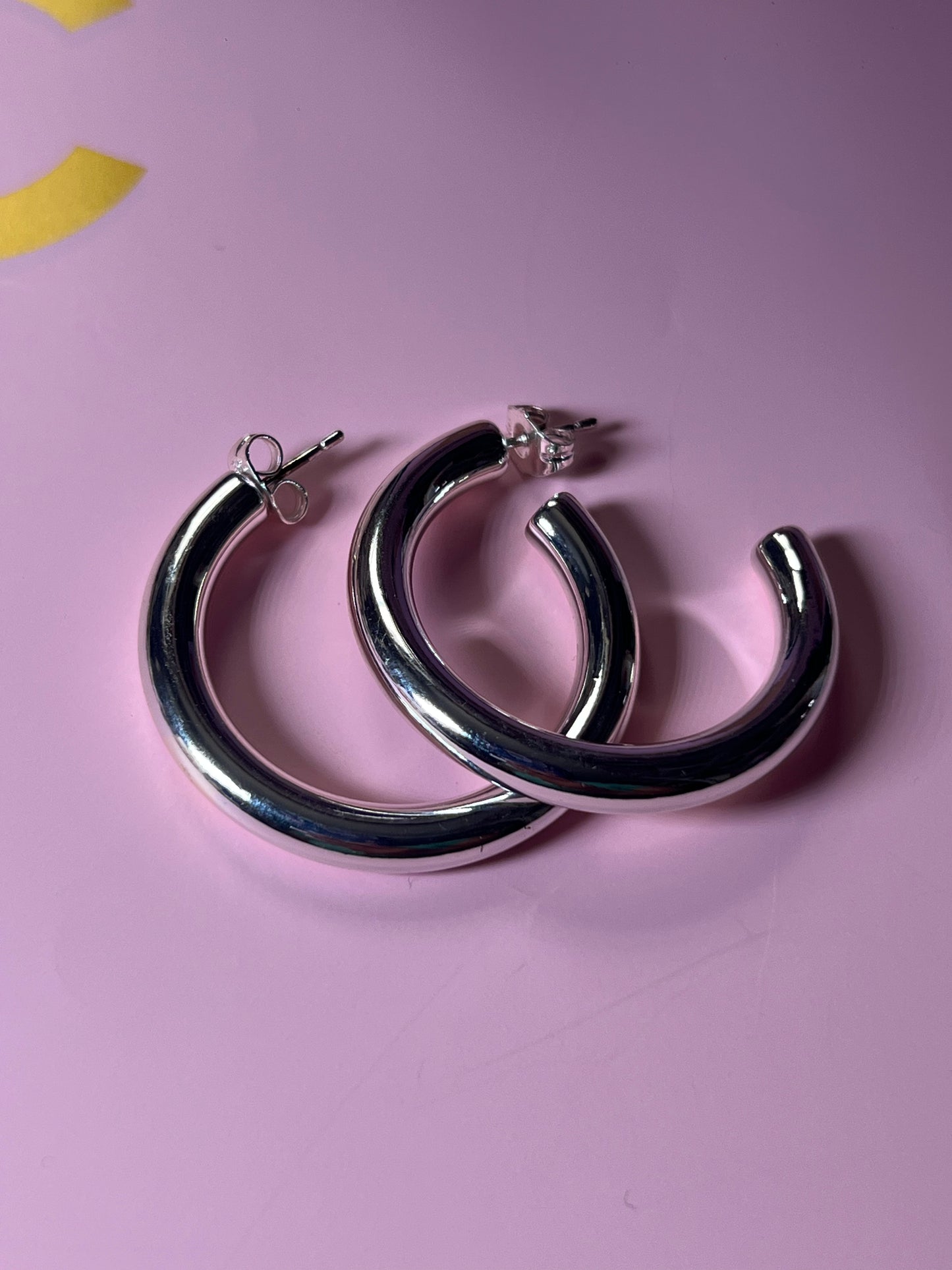 Silver Hoop Earrings