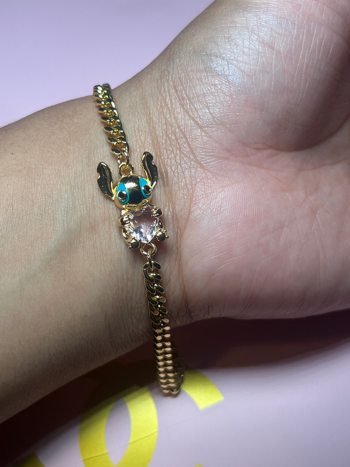 Pink Stitch Bracelet