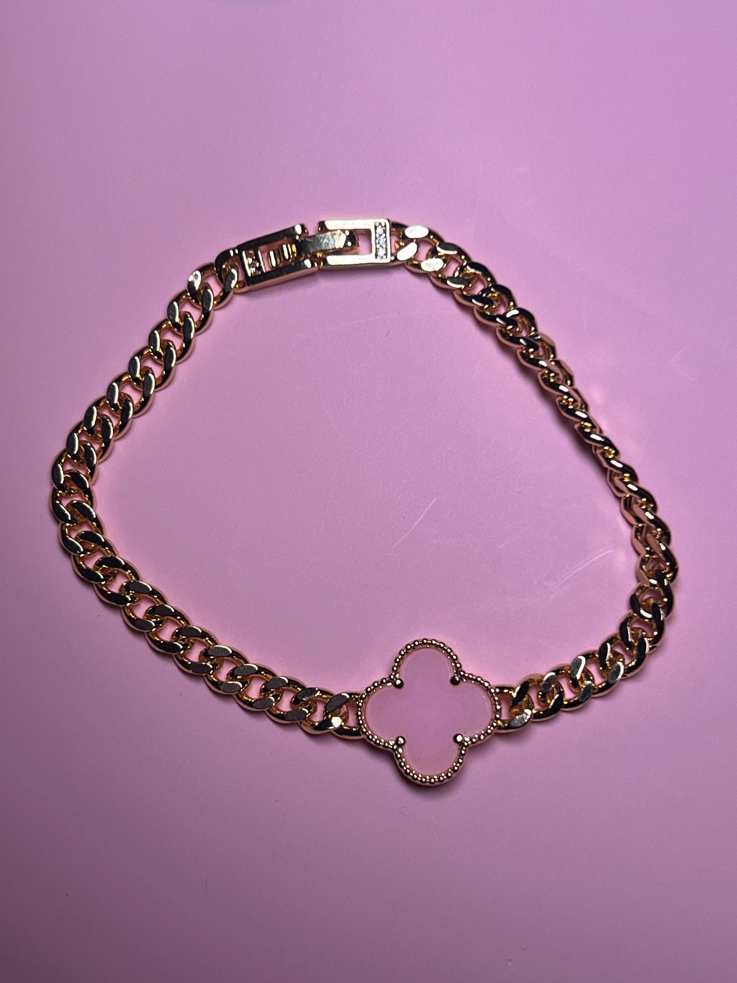 Pink Trébol Bracelet