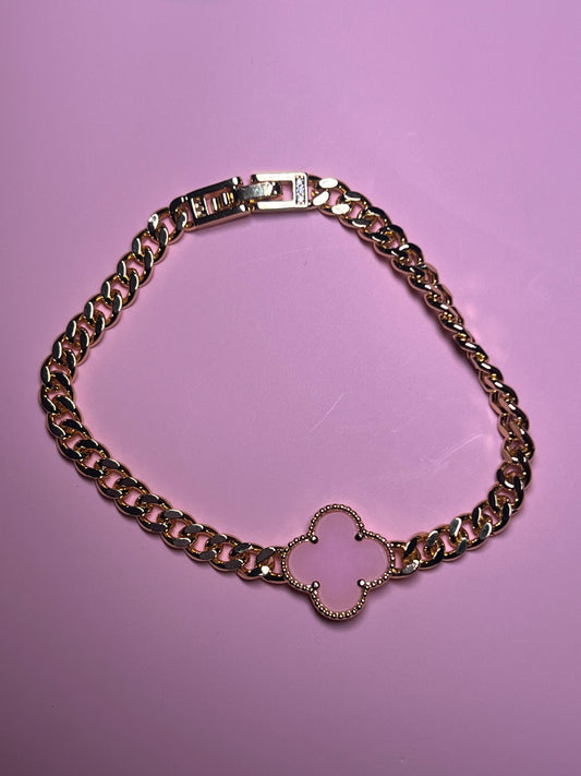 Pink Trébol Bracelet