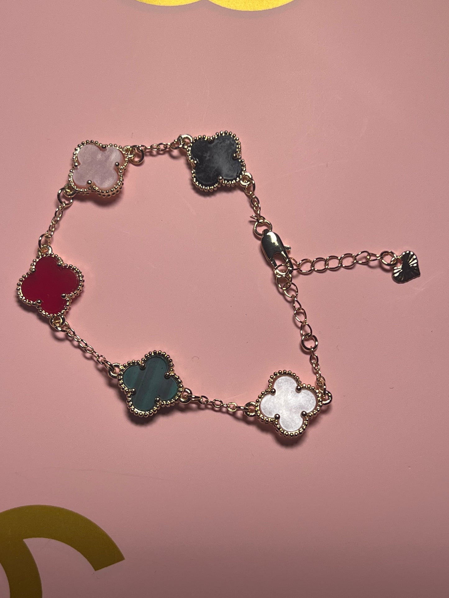 Multicolor Clover Bracelet