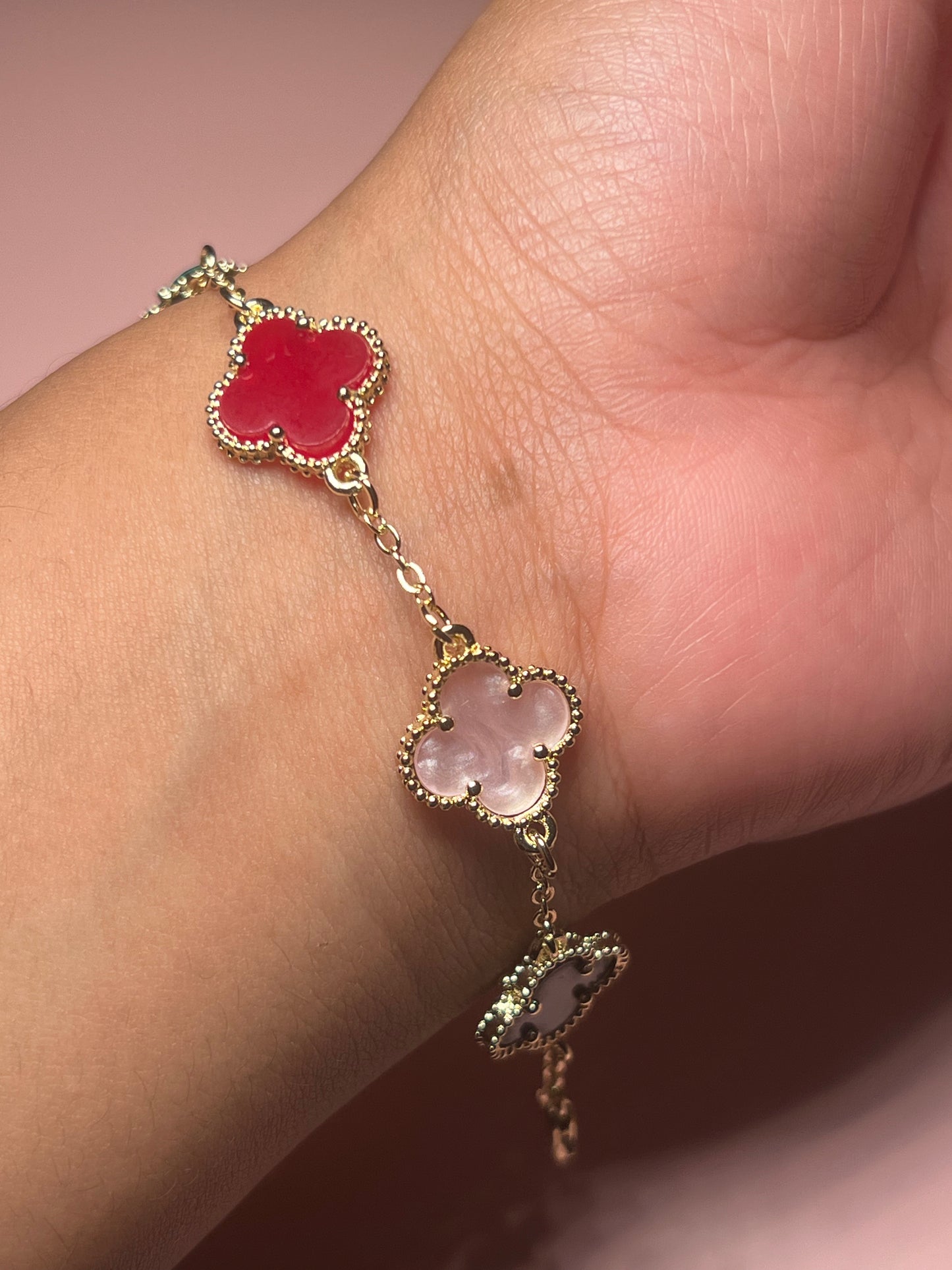 Multicolor Clover Bracelet