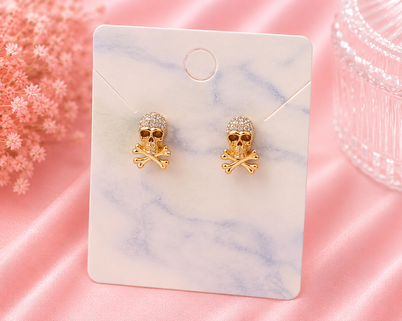 Skull Sparkle Studs