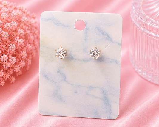 Classic Sparkle Stud Earrings