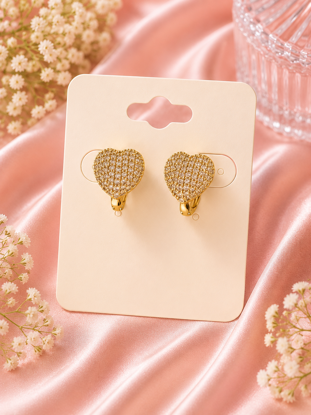 Golden Heart Sparkle Huggies