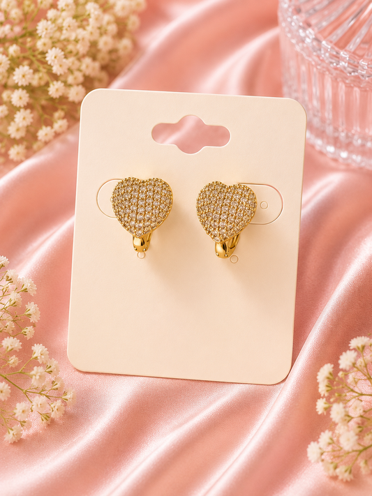 Golden Heart Sparkle Huggies