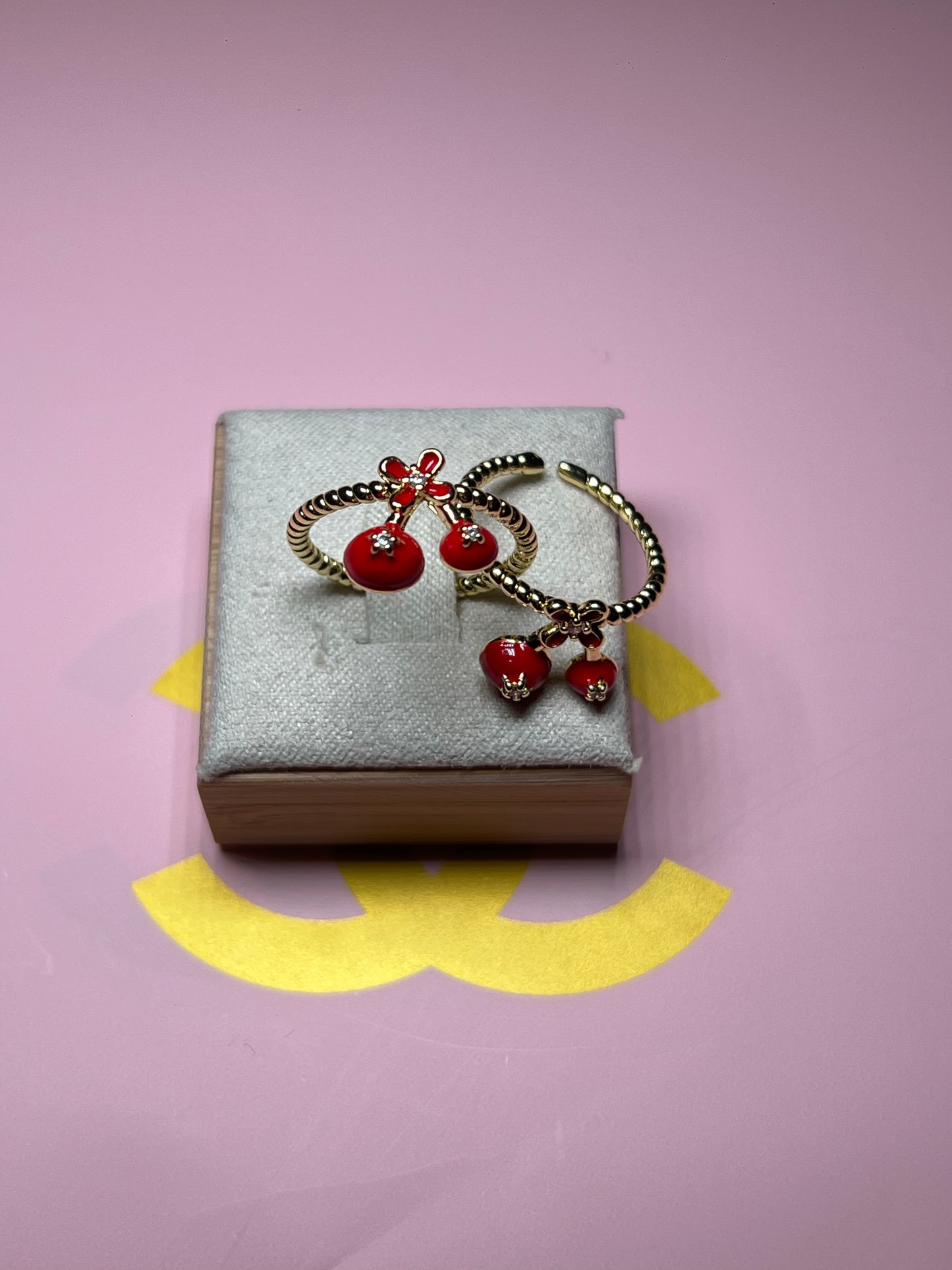 Cherry Flower Adjustable Ring