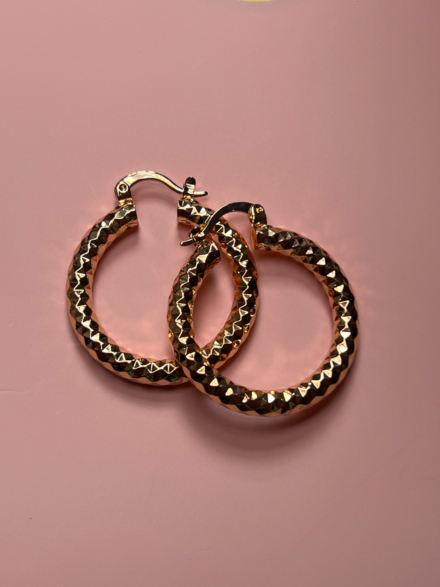Gold Hoops Earrings