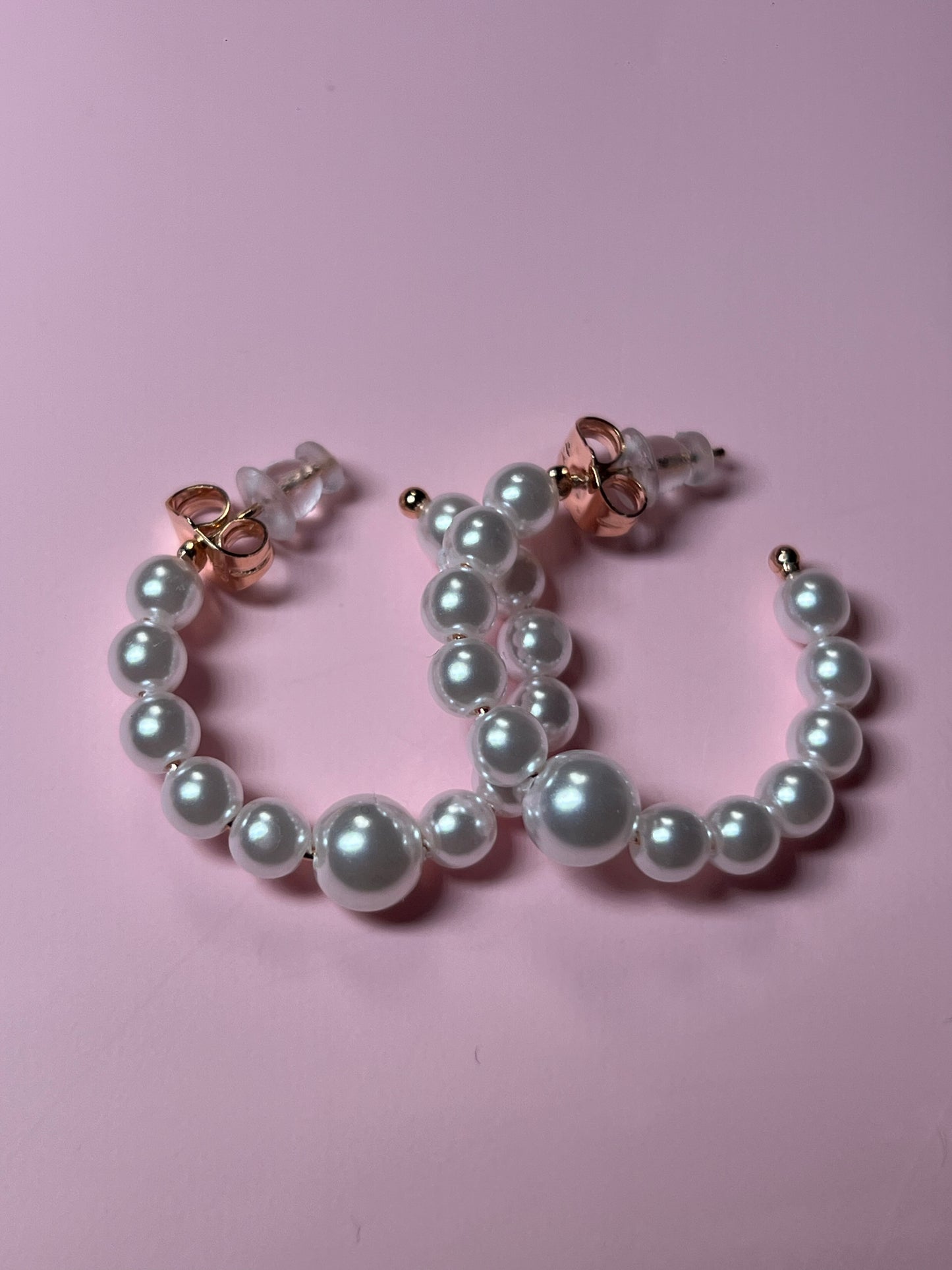 Pearl Hoop Earrings