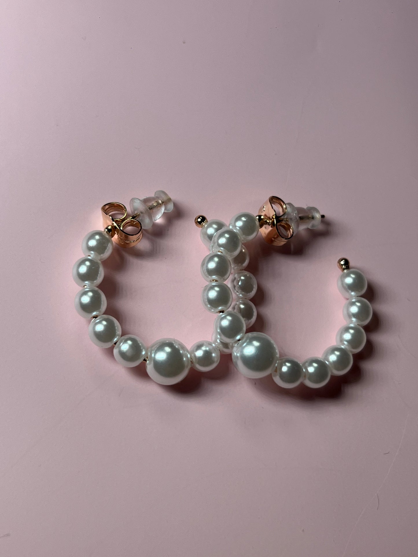 Pearl Hoop Earrings