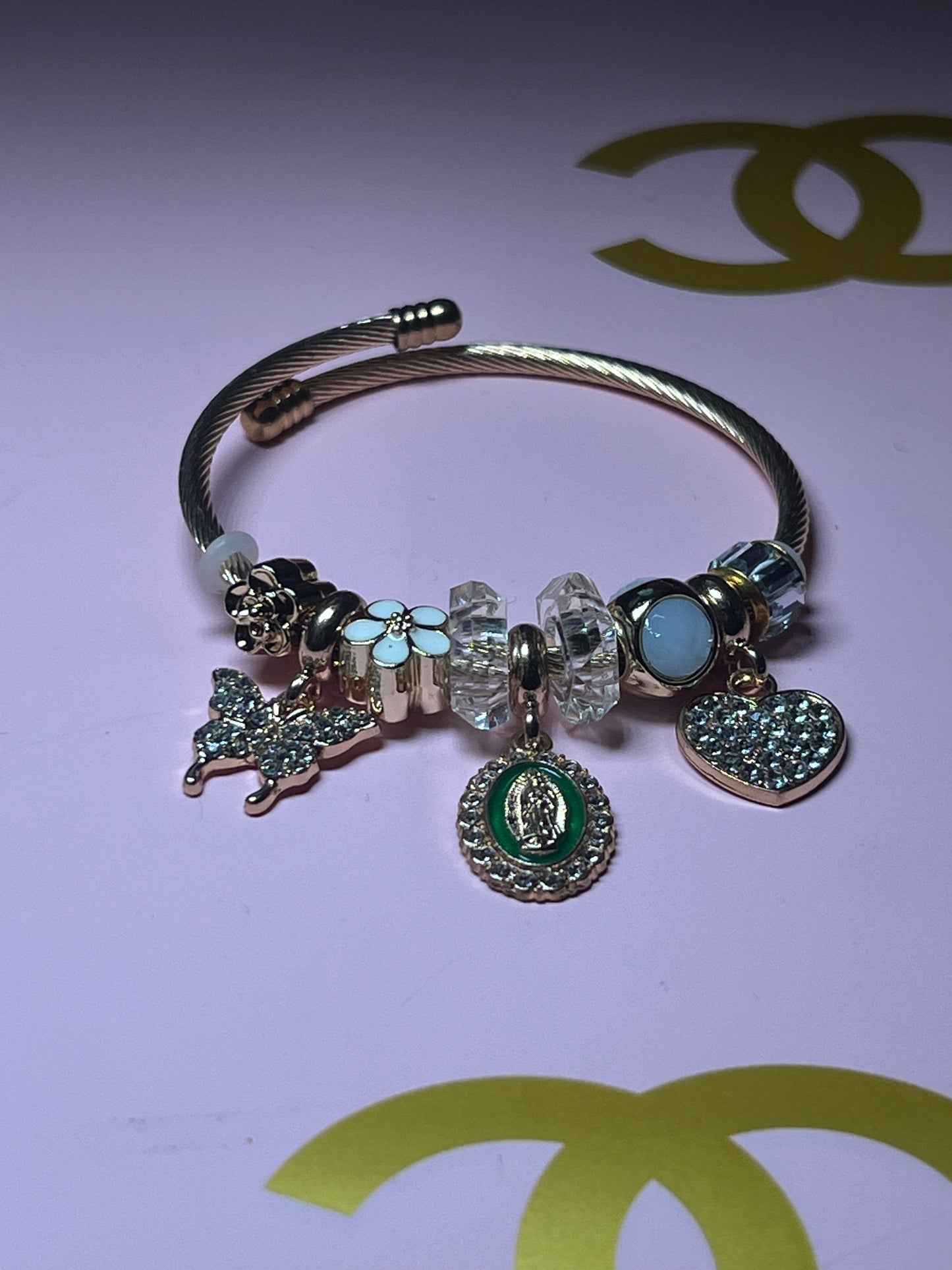 White Virgin Mary Pandora Bracelet