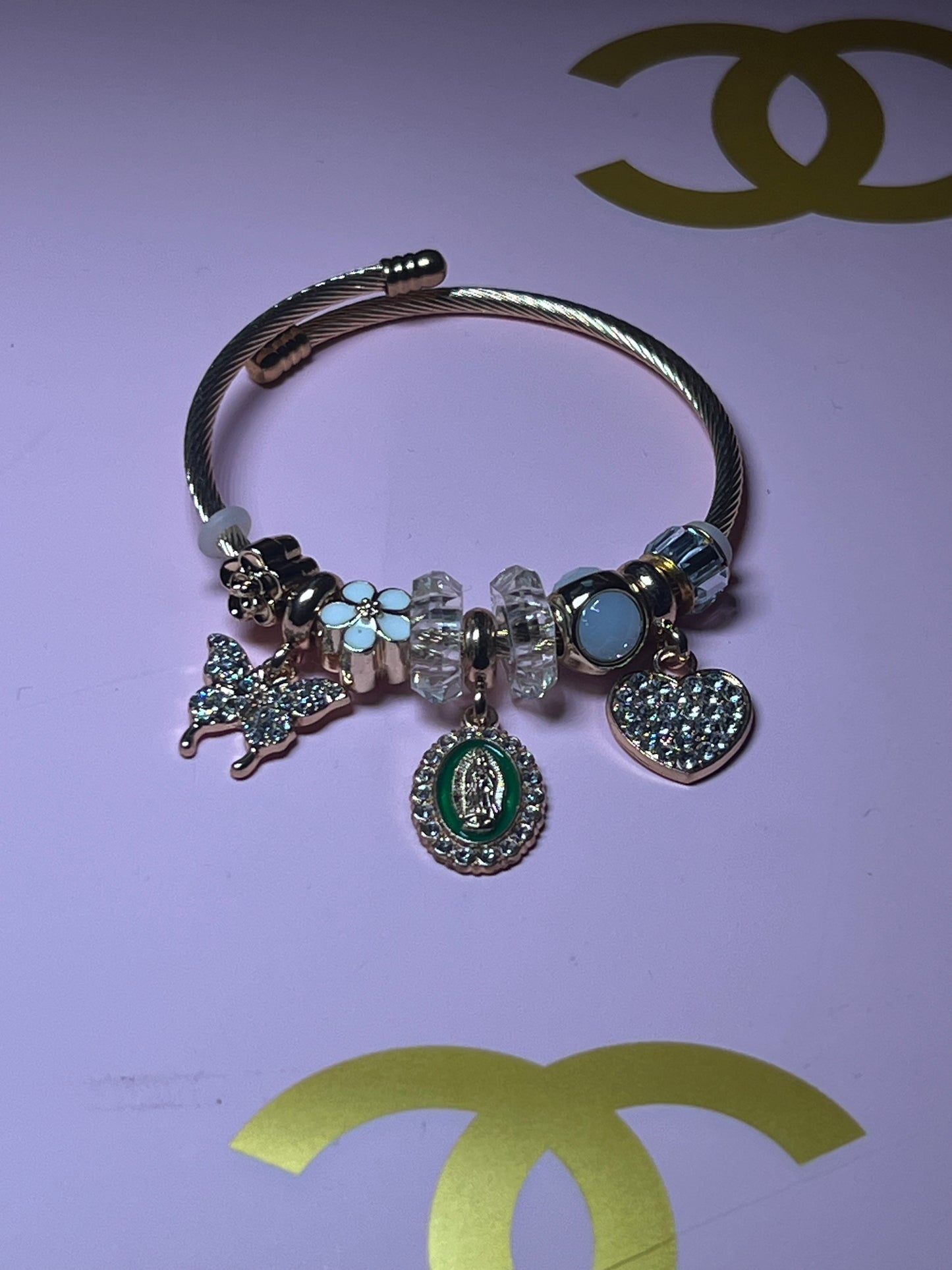 White Virgin Mary Pandora Bracelet