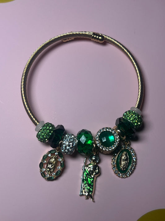 San Judas & Virgin Mary Pandora Bracelet