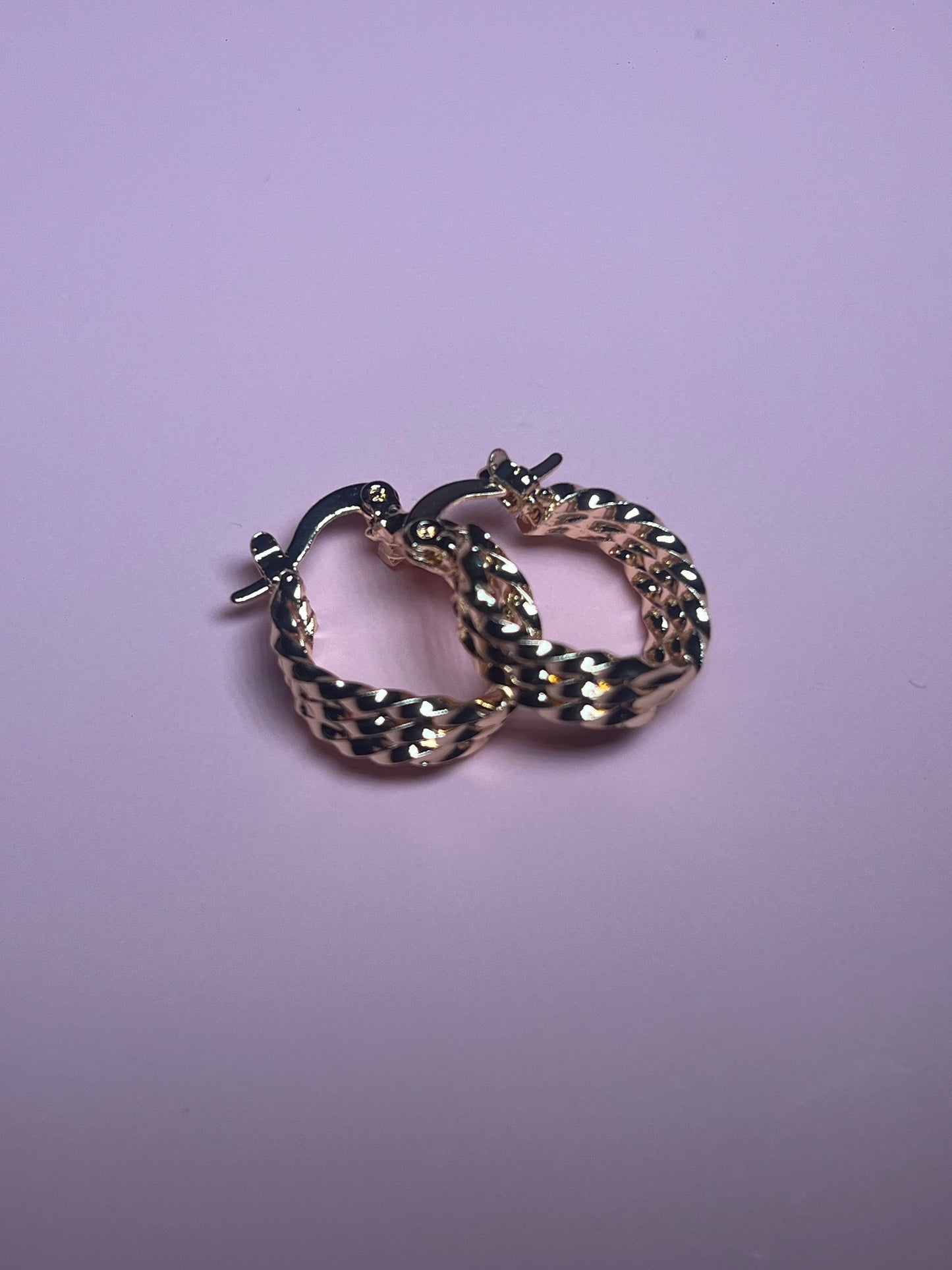 Small hoop earrings